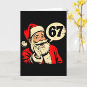 67 Christmas Funny Six Seven Meme Brainrot Santa C Karte (Gelbe Blume)