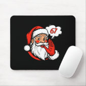 67 Christmas Funny Six Seven Meme Brainrot Santa C Mousepad (Mit Mouse)
