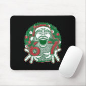 67 Christmas Funny Six Seven Meme Brainrot Santa C Mousepad (Mit Mouse)