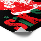 67 Christmas Funny Six Seven Meme Brainrot Santa K Poster (Ecke)