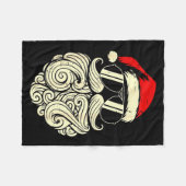67 Christmas Funny Six Seven Meme Santa Face Shirt Fleecedecke (Vorderseite (Horizontal))