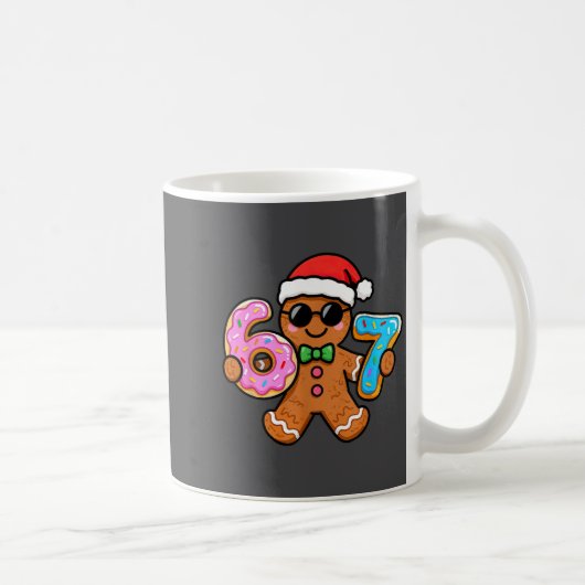 67 Christmas Gingerbread Six Seven Meme Gen Alpha Kaffeetasse (Rechts)