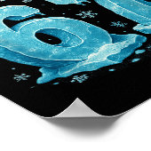 67 Christmas Ice Frost Cold 6 7 Internet Meme Xmas Poster (Ecke)