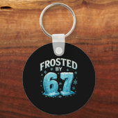 67 Christmas Ice Frost Cold 6 7 Internet Meme Xmas Schlüsselanhänger (Vorderseite)