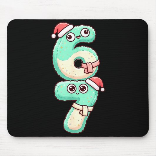 67 Christmas Kawaii Pastel Design  Mousepad (Vorne)