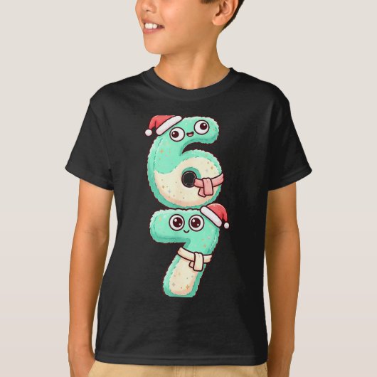 67 Christmas Kawaii Pastel Design T-Shirt (Vorderseite)