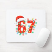 67 Christmas Lights Meme Saying 6 7 Costume Xmas L Mousepad (Mit Mouse)