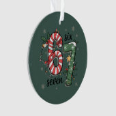 67 Christmas Lights Six Seven Holiday Funny Meme Ornament (Vorderseite)