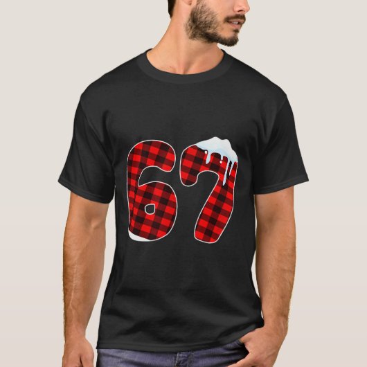 67 Christmas Meme 6 7 Numbers Six Seven Funny Xmas T-Shirt (Vorderseite)