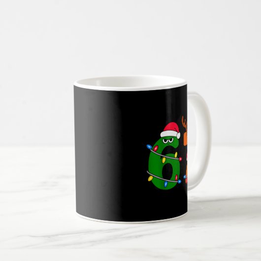 67 Christmas Meme Saying 6 7 Xmas Santa Claus Kaffeetasse (VorderseiteRechts)