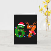 67 Christmas Meme Saying 6 7 Xmas Santa Claus Karte (Gelbe Blume)