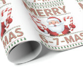 67 Christmas Merry 6 7 Mas Ugly Xmas Six Seven Geschenkpapier (Rolleneckpunkt)