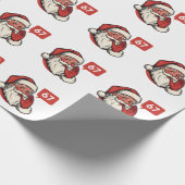 67 Christmas Merry Six Seven Brainrot Santa Claus Geschenkpapier (Ecke)