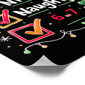 67 Christmas Nice Naughty List Funny 6-7 Meme Poster (Ecke)