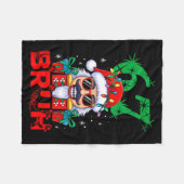 67 Christmas Nutcracker Bruh 6 7 Funny Christmas 6 Fleecedecke (Vorderseite (Horizontal))