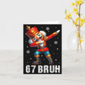 67 Christmas Nutcracker Six Seven Bruh 6 7 Funny C Karte (Gelbe Blume)