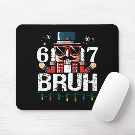 67 Christmas Nutcracker Six Seven Bruh 6 7 Funny C Mousepad (Mit Mouse)