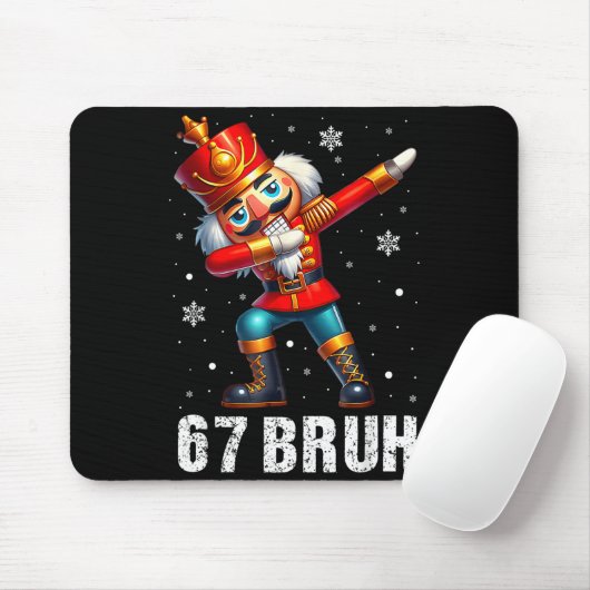 67 Christmas Nutcracker Six Seven Bruh 6 7 Funny C Mousepad (Mit Mouse)
