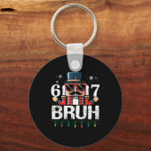 67 Christmas Nutcracker Six Seven Bruh 6 7 Funny C Schlüsselanhänger (Vorderseite)
