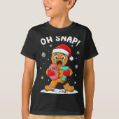 67 Christmas Oh Snap Gingerbreadman 6 7 Funny Meme T-Shirt (Vorderseite)