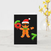 67 Christmas Oh Snap Gingerbreadman 6 7 Meme Xmas  Karte (Gelbe Blume)