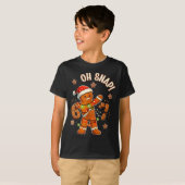 67 Christmas Oh Snap Gingerbreadman 6 7 Meme Xmas  T-Shirt (Vorne ganz)