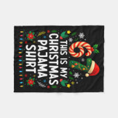 67 Christmas Pajama Shirt 6 7 Funny Meme Teen Boys Fleecedecke (Vorderseite (Horizontal))