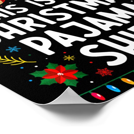 67 Christmas Pajama Shirt 6 7 Funny Meme Teen Boys Poster (Ecke)