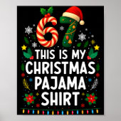 67 Christmas Pajama Shirt 6 7 Funny Meme Teen Boys Poster (Vorne)
