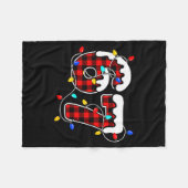 67 Christmas Red Plaid 6 7 Six Seven Boys Christma Fleecedecke (Vorderseite (Horizontal))
