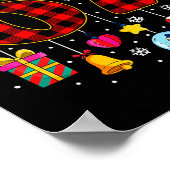 67 Christmas Red Plaid 6 7 Six Seven Boys Christma Poster (Ecke)