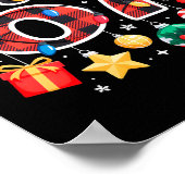 67 Christmas Red Plaid 6 7 Six Seven Boys Christma Poster (Ecke)