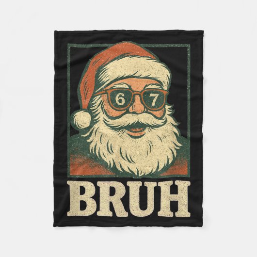 67 Christmas Santa Bruh 6 7 Meme Six Seven Gen Alp Fleecedecke (Vorderseite)