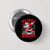 67 Christmas Shirt Santa Six Seven Bruh Men Women Button (Vorne & Hinten)