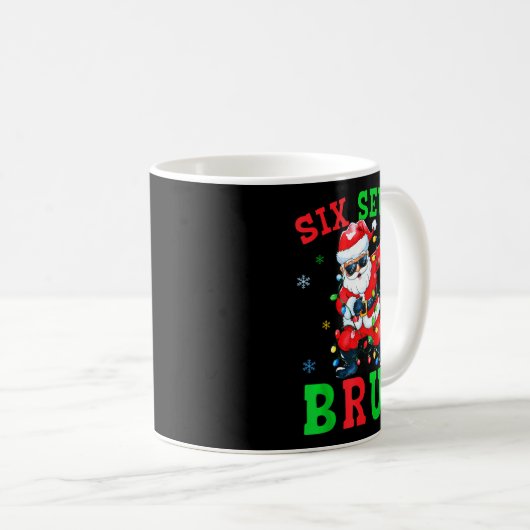67 Christmas Six Seven Bruh Meme Santa Dabbing Chr Kaffeetasse (VorderseiteRechts)