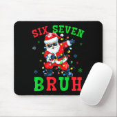67 Christmas Six Seven Bruh Meme Santa Dabbing Chr Mousepad (Mit Mouse)