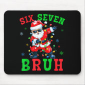 67 Christmas Six Seven Bruh Meme Santa Dabbing Chr Mousepad (Vorne)