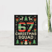 67 Christmas Squad Brainrot Meme Ugly Xmas Six Sev Karte (Vorderseite)