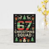 67 Christmas Squad Brainrot Meme Ugly Xmas Six Sev Karte (Gelbe Blume)