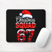 67 Christmas Squad Meme Saying 6 7 Santa Claus Mousepad (Mit Mouse)
