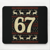 67 Christmas Sweater Ugly 6 7 Meme Six Seven Mason Mousepad (Vorne)