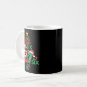 67 Christmas Tree Candy Cane Holiday Six Seven Mem Kaffeetasse (Vorderseite Links)