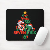 67 Christmas Tree Candy Cane Holiday Six Seven Mem Mousepad (Mit Mouse)