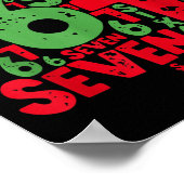 67 Christmas Tree Holiday Six Seven Meme Brainrot  Poster (Ecke)