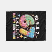 67 Countdown Happy New Year 2026 Funny Donut Numbe Fleecedecke (Vorderseite (Horizontal))