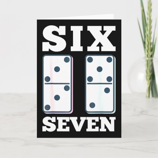 67 Counting Dominos Blocks Mathematics Teacher Vin Karte (Vorderseite)