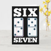 67 Counting Dominos Blocks Mathematics Teacher Vin Karte (Gelbe Blume)