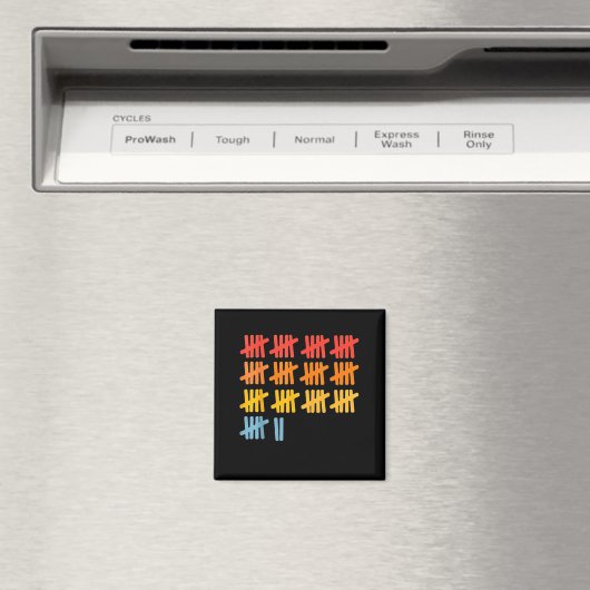 67 Counting Math Teacher Mathematics 67th Number  Magnet (In Situ (Geschirrspüler))