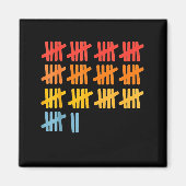 67 Counting Math Teacher Mathematics 67th Number Magnet (Vorne)