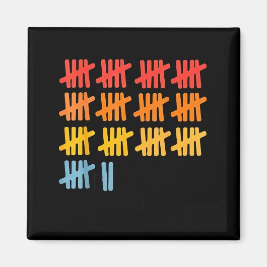 67 Counting Math Teacher Mathematics 67th Number Magnet (Vorne)